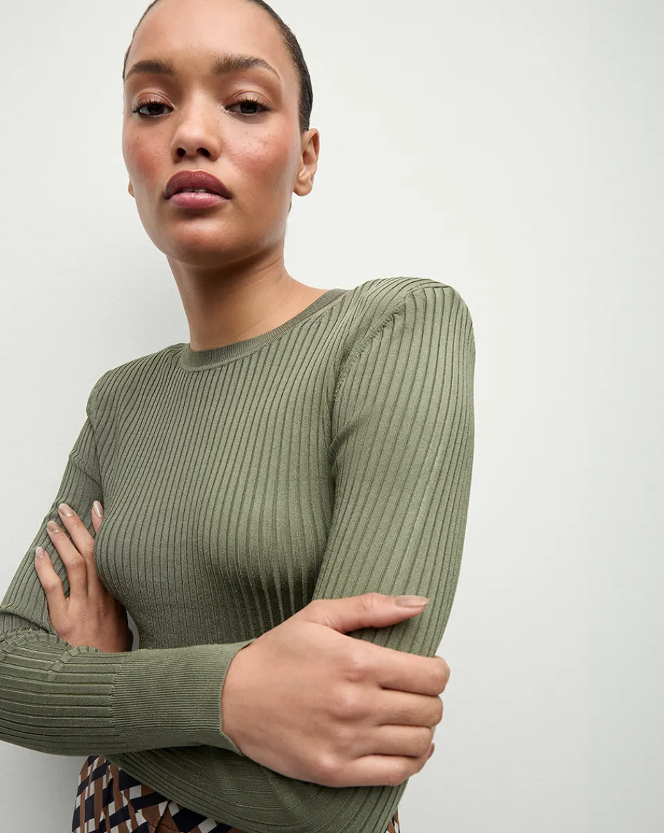 Acara Pullover in Stone Army>Veronica Beard Discount