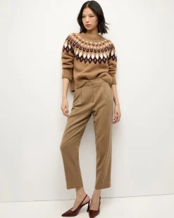 Anne Fairisle Pullover in Russet Multi>Veronica Beard Discount