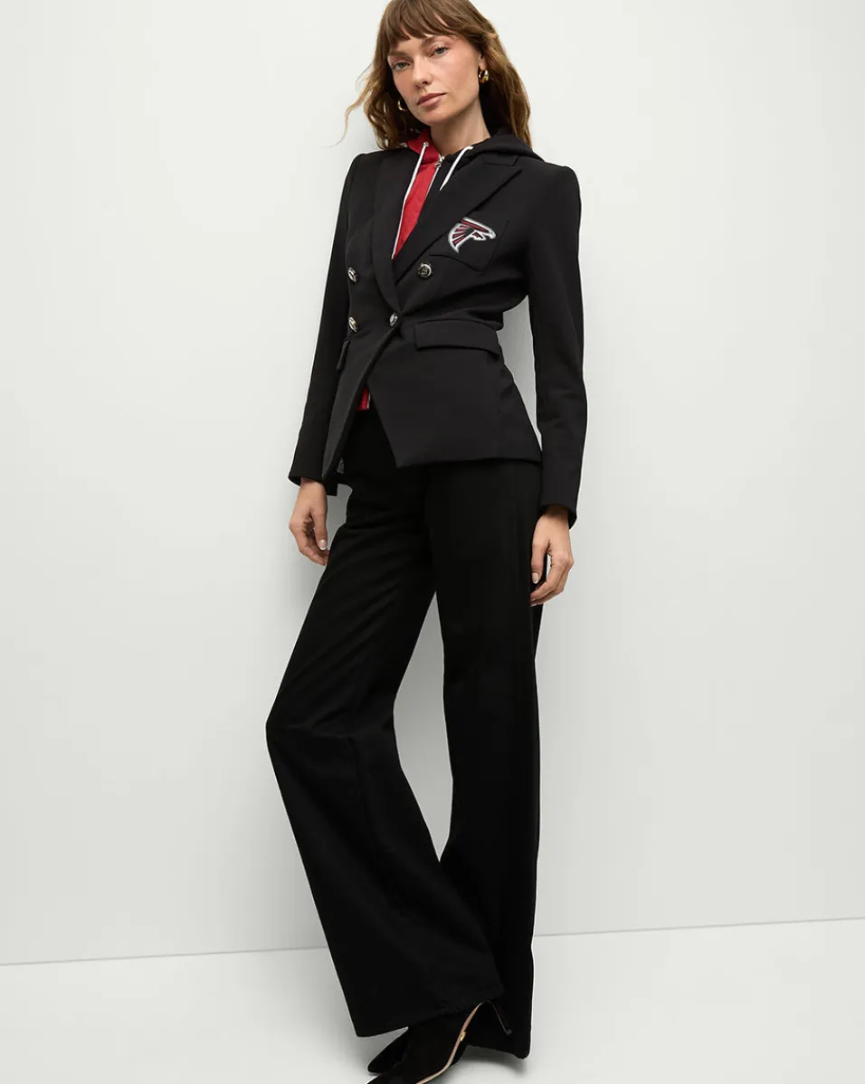 Atlanta Falcons Dickey Jacket in Black/Silver>Veronica Beard Online