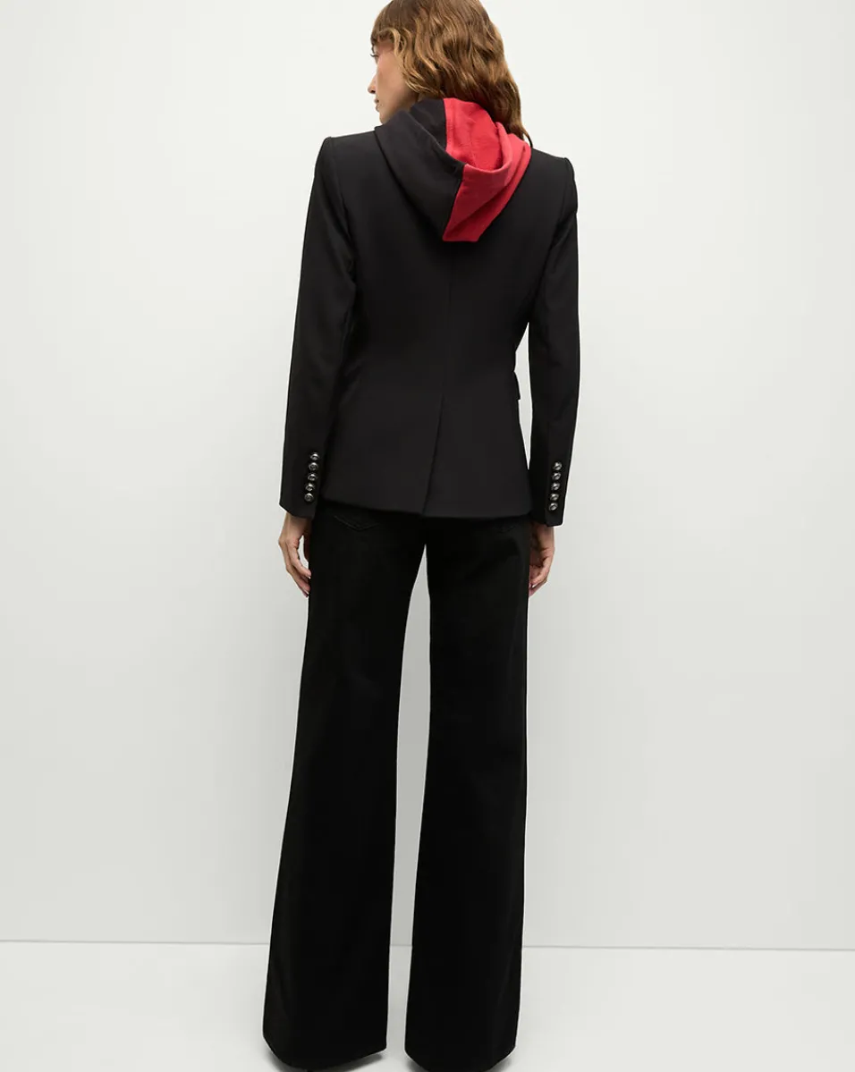 Atlanta Falcons Dickey Jacket in Black/Silver>Veronica Beard Online