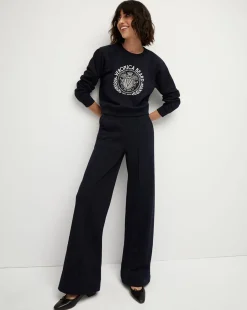 Beaumont Logo Sweatshirt in>Veronica Beard Hot