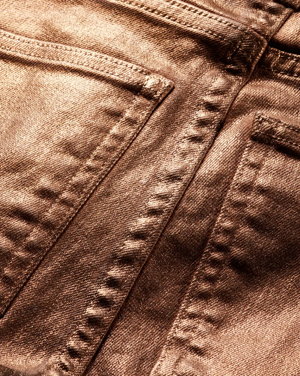 Beverly Skinny Flare Jeans in Bronze>Veronica Beard Outlet