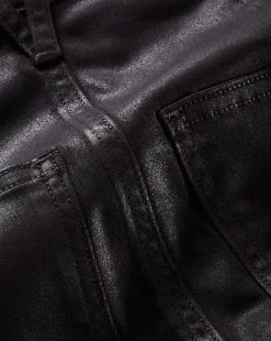 Breves Midi Skirt Coated in Black High Gloss><noscript><img width=
