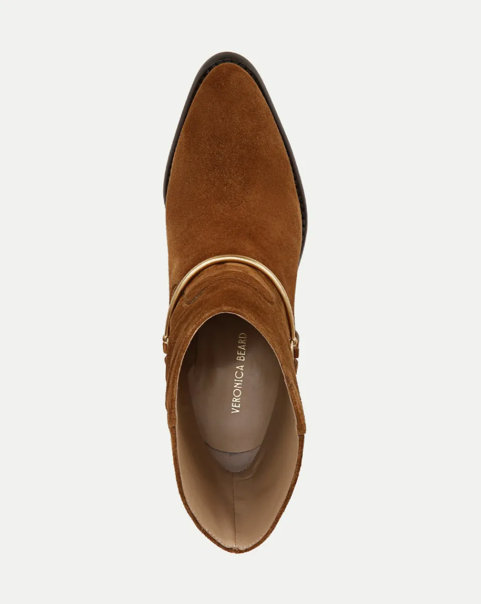 Camden Suede Bootie in>Veronica Beard Outlet