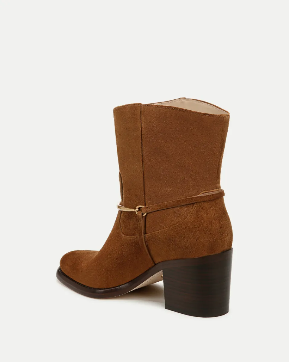 Camden Suede Bootie in>Veronica Beard Outlet