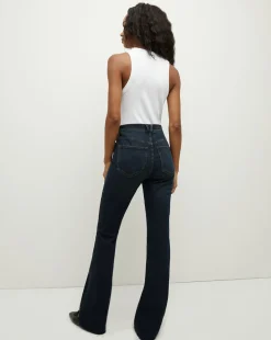 Cameron Raw Hem Bootcut Jean in Dark Ink><noscript><img width=
