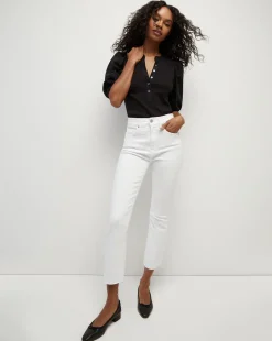 Carly Raw Hem Kick-Flare Jean in>Veronica Beard Hot