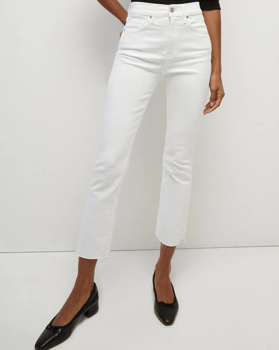 Carly Raw Hem Kick-Flare Jean in>Veronica Beard Hot