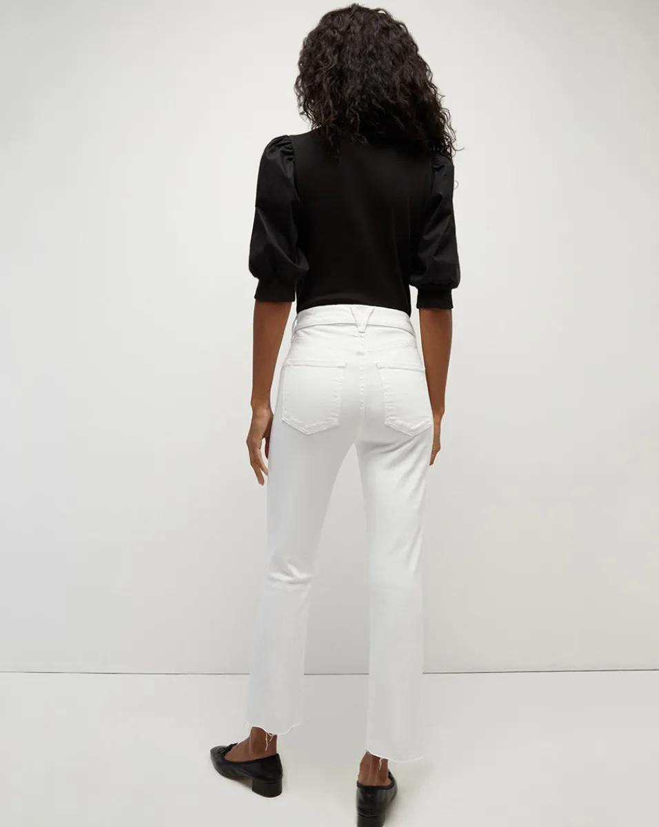 Carly Raw Hem Kick-Flare Jean in>Veronica Beard Hot