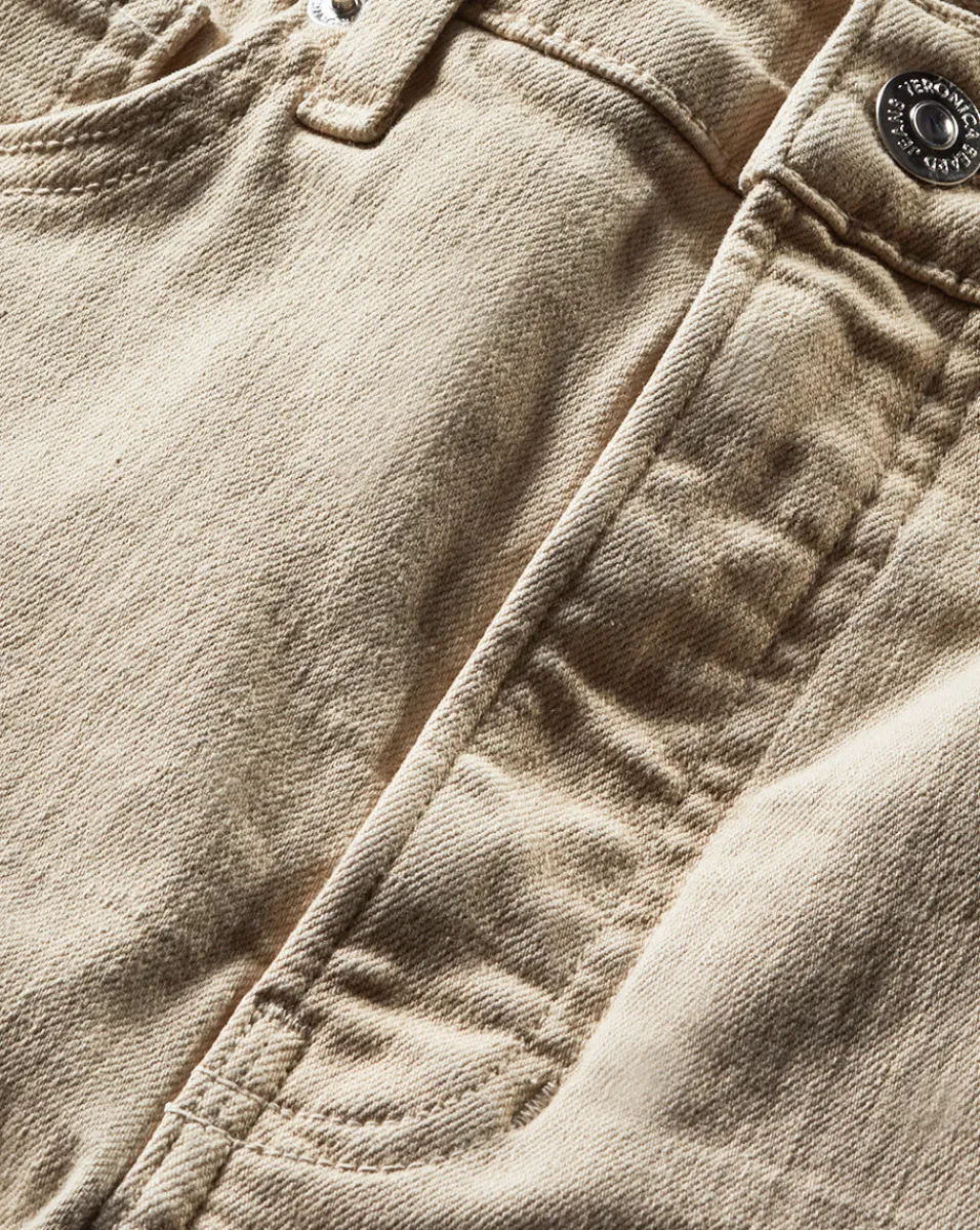Carolina Khaki High-Rise Crop-Flare Jean>Veronica Beard Outlet