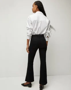 Carson Black Washed Kick-Flare Jeans><noscript><img width=