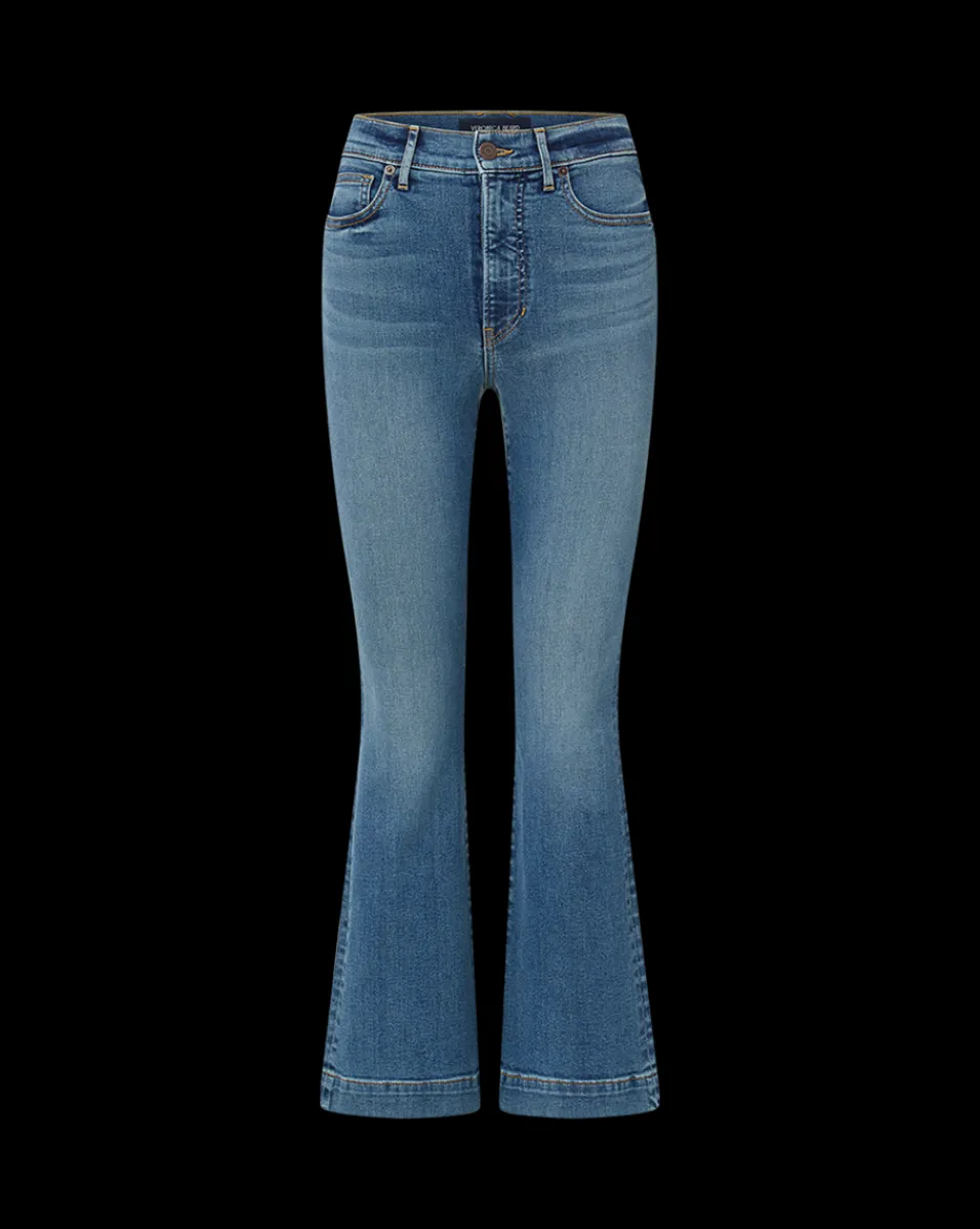 Carson Kick-Flare Jean in Bandit Dust>Veronica Beard