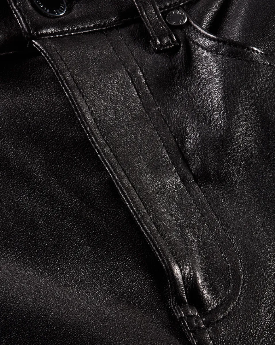 Carson Kick-Flare Leather Pant in>Veronica Beard Best