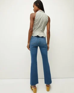 Carson Raw Hem Kick-Flare Jean in><noscript><img width=
