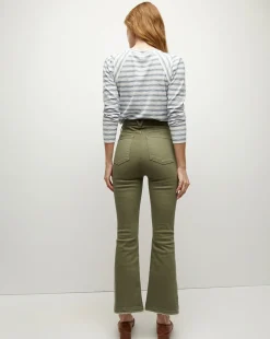 Carson Released Hem Kick-Flare Jean in Stone Army><noscript><img width=