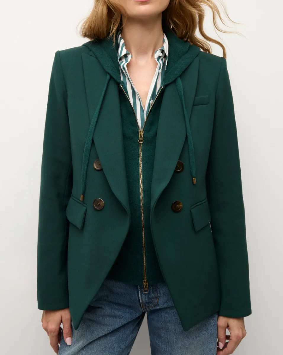 Cashmere Hoodie Dickey in Dark Green>Veronica Beard Outlet