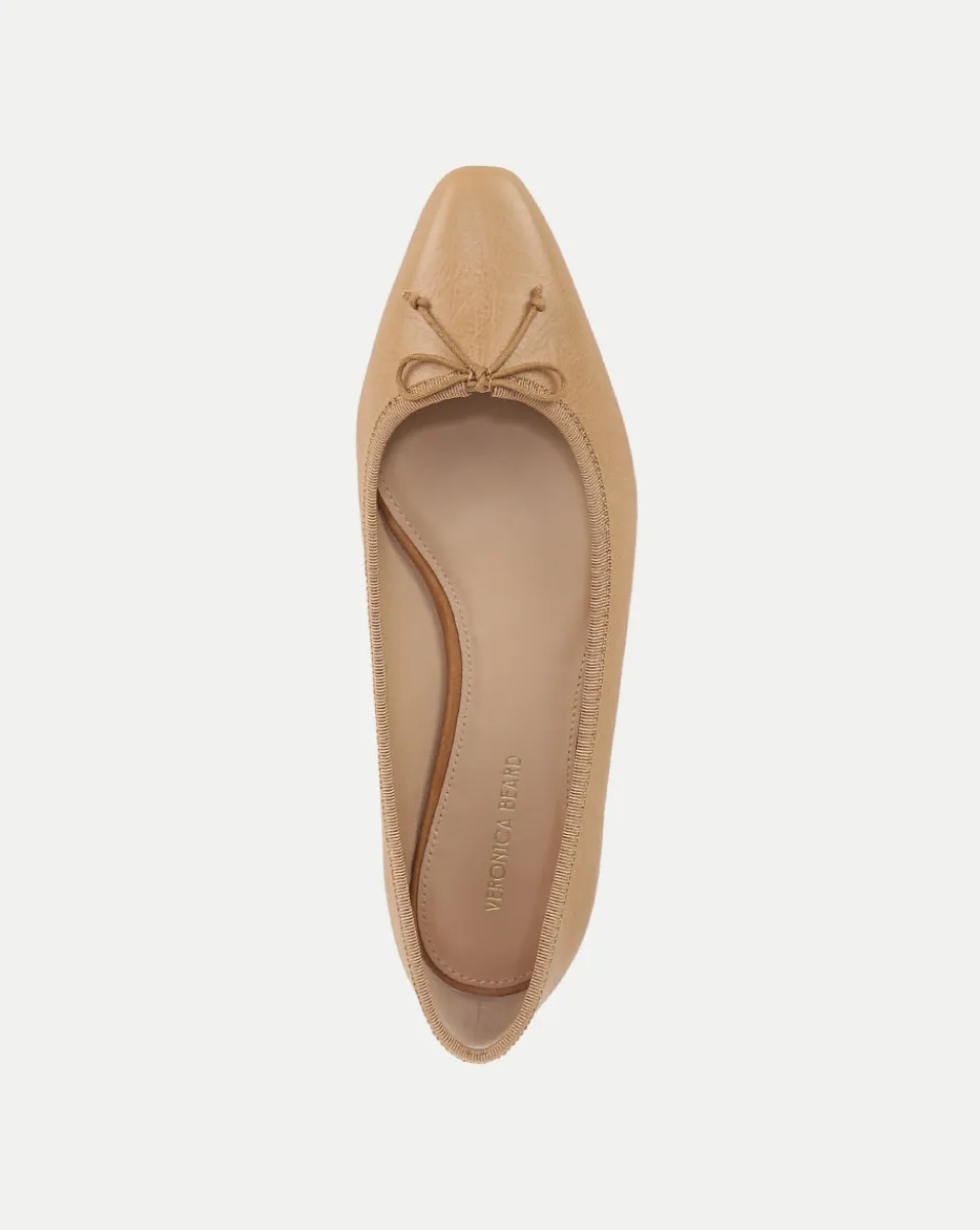 Catherine Leather Ballet Flat in>Veronica Beard Online