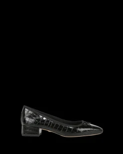 Cecile Croc-Embossed Ballet Pump in><noscript><img width=