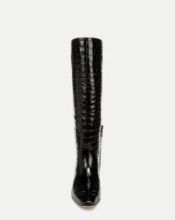 Cecile Croc-Embossed Tall Boot in><noscript><img width=