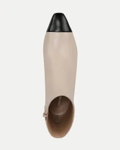 Cecile Leather Cap-Toe Bootie in><noscript><img width=