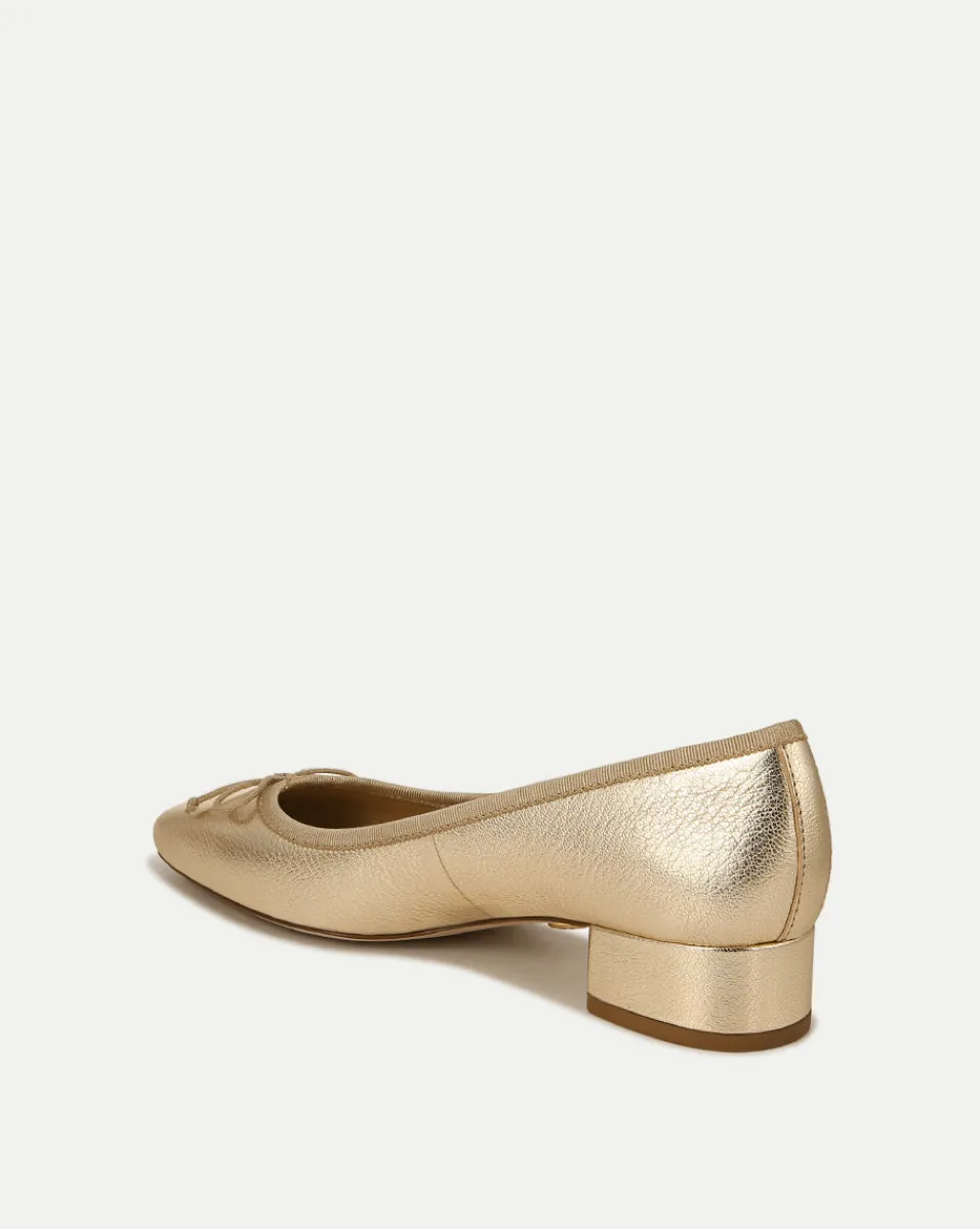 Cecile Metallic Leather Ballet Pumps>Veronica Beard Best