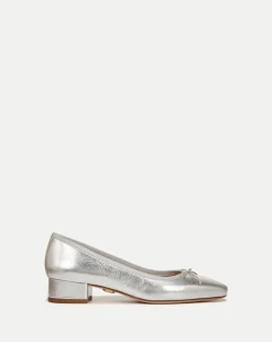 Cecile Metallic Leather Ballet Pumps><noscript><img width=