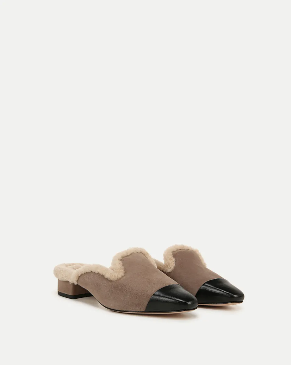 Cecile Shearling Mule in>Veronica Beard Sale