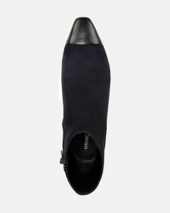 Cecile Suede Cap-Toe Bootie in><noscript><img width=
