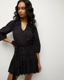 Chrisjen Cotton Eyelet Mini Dress>Veronica Beard Hot