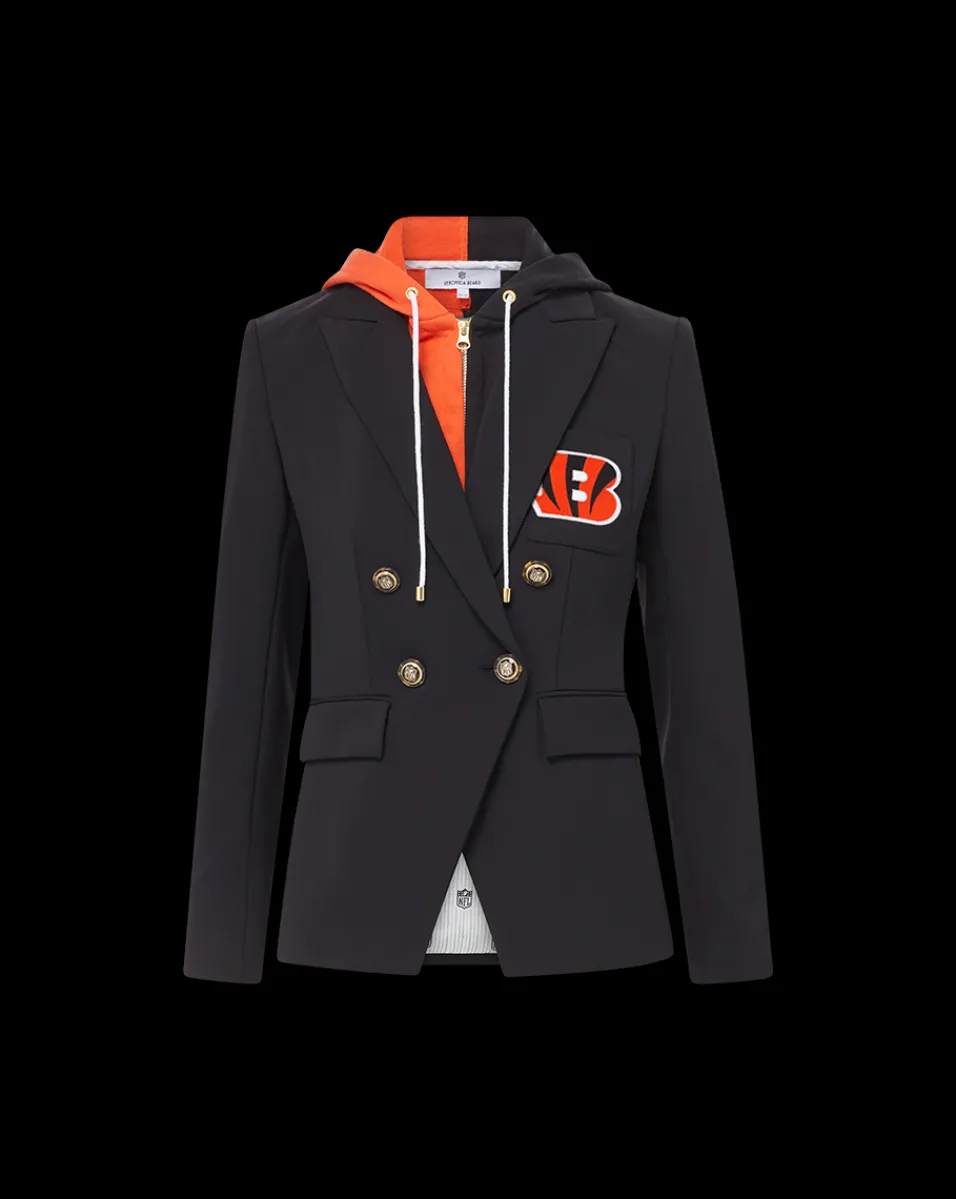 Cincinnati Bengals Dickey Jacket in Black/Gold>Veronica Beard Outlet