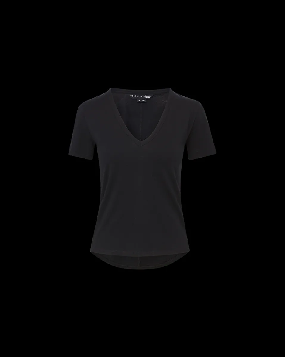 Cindy V-Neck Tee>Veronica Beard Online
