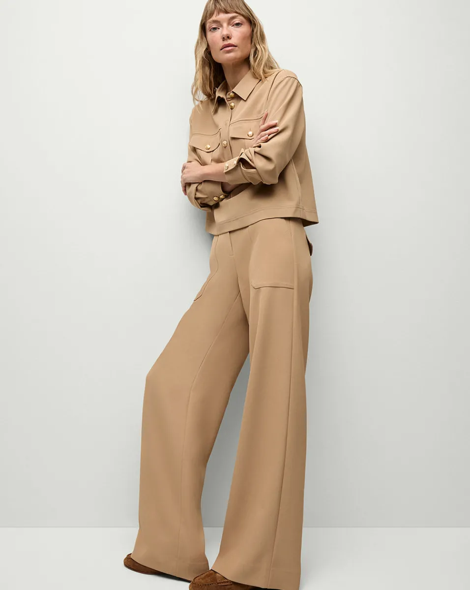 Cole Wide-Leg Pant in>Veronica Beard Outlet