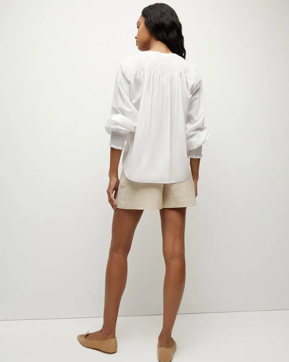 Constanza Button-Down Top in>Veronica Beard Best