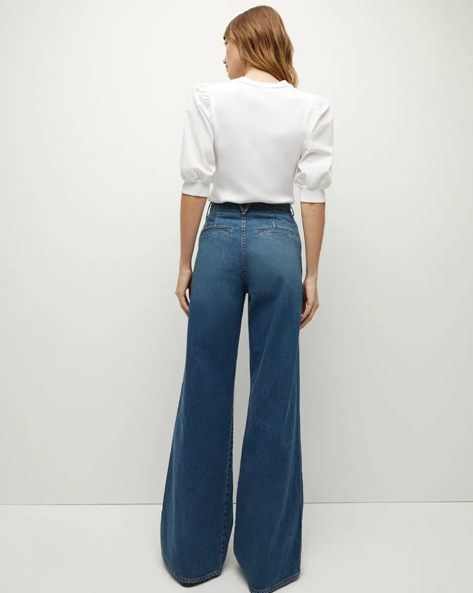 Coralee Crewneck Top in>Veronica Beard