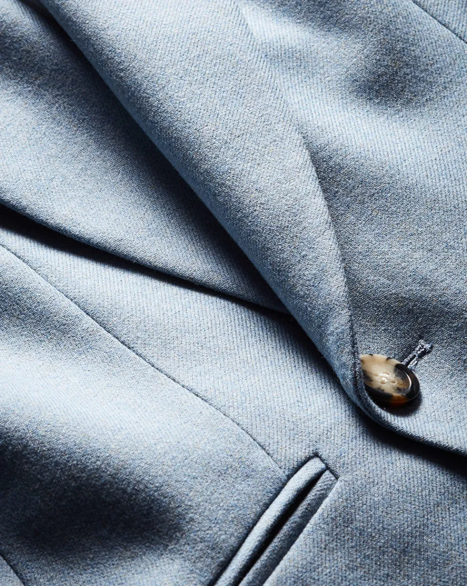 Cropped Rickie Dickey Jacket in Heather Smoke Blue>Veronica Beard Sale