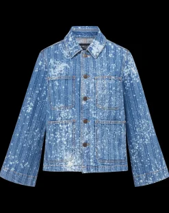 Dahl Acid-Washed Denim Jacket in Sapphire Sun><noscript><img width=