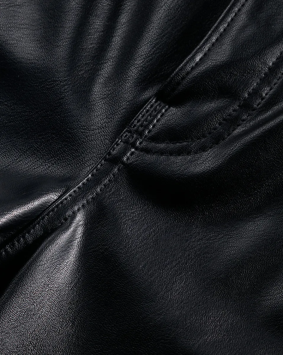 Debbie Skinny Vegan Leather Pant>Veronica Beard