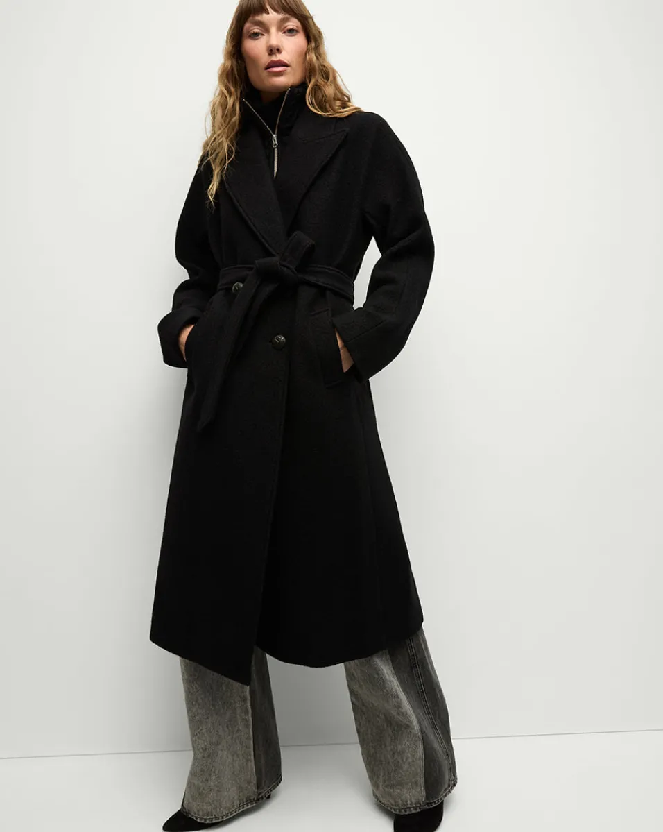 Della Wool Dickey Coat in>Veronica Beard Sale