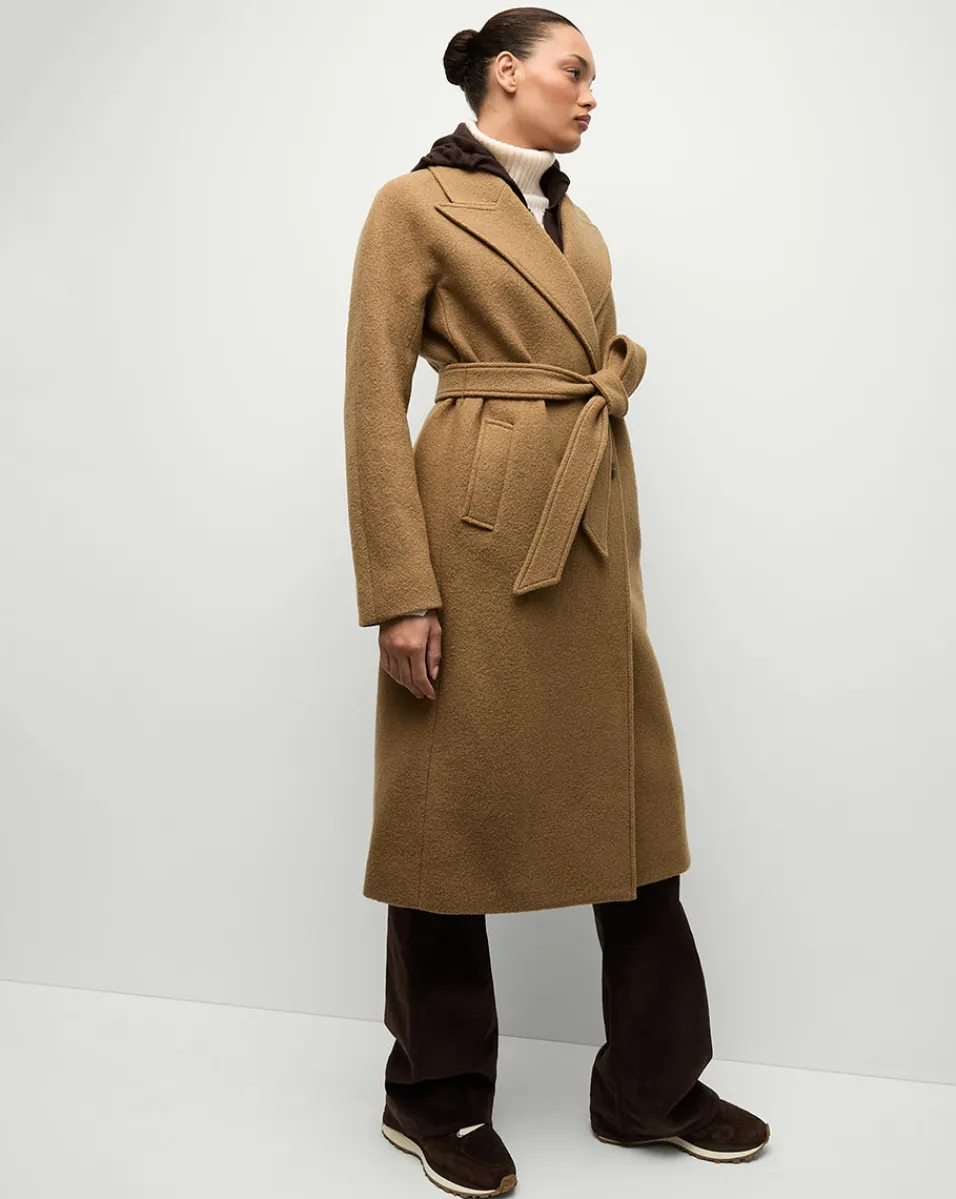 Della Wool Dickey Coat in Dark Camel>Veronica Beard Sale