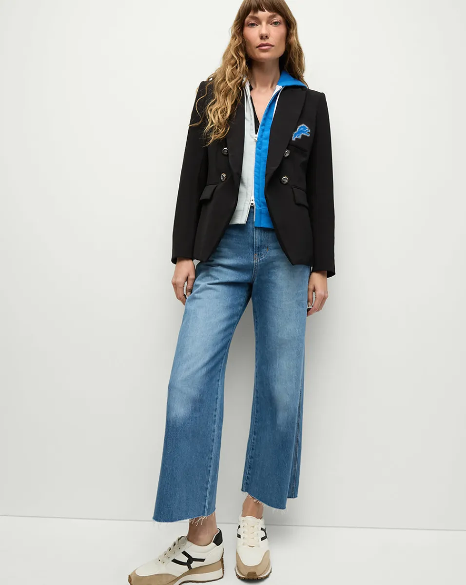 Detroit Lions Dickey Jacket in Black/Silver>Veronica Beard Outlet