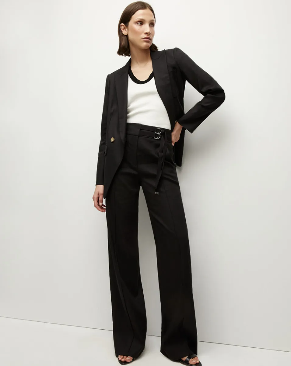 Didion Stretch-Linen Jacket in>Veronica Beard New