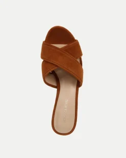 Dory Brown Block Cork-Heel Sandal><noscript><img width=