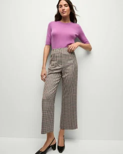 Dova Pant in Oat Multi>Veronica Beard New