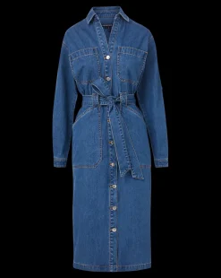 Evelyn Chambray Dress in><noscript><img width=