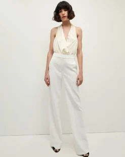 Fernanda Silk Bodysuit in x Poppy Delevingne><noscript><img width=