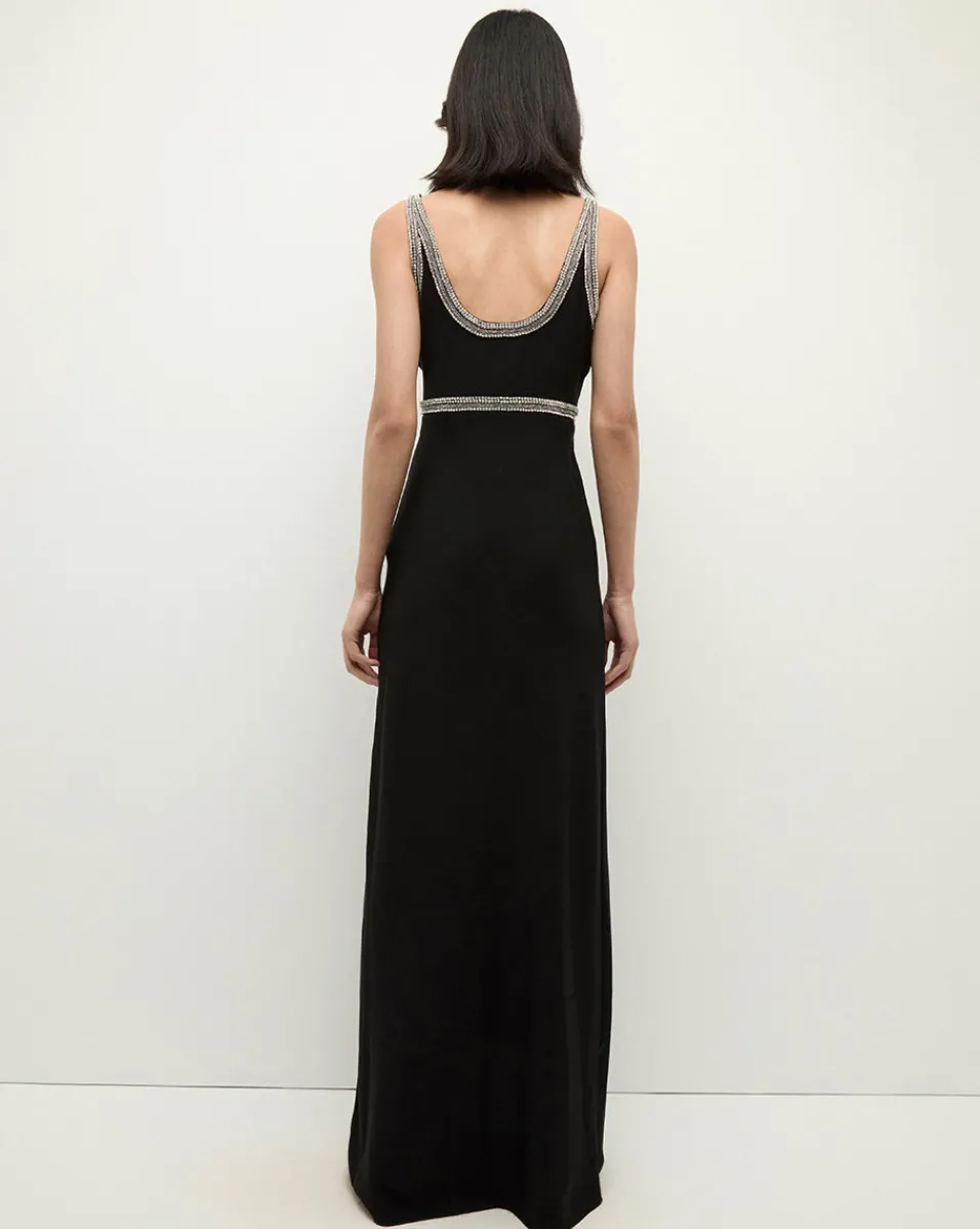 Flores Rhinestone Maxi Dress in>Veronica Beard Outlet