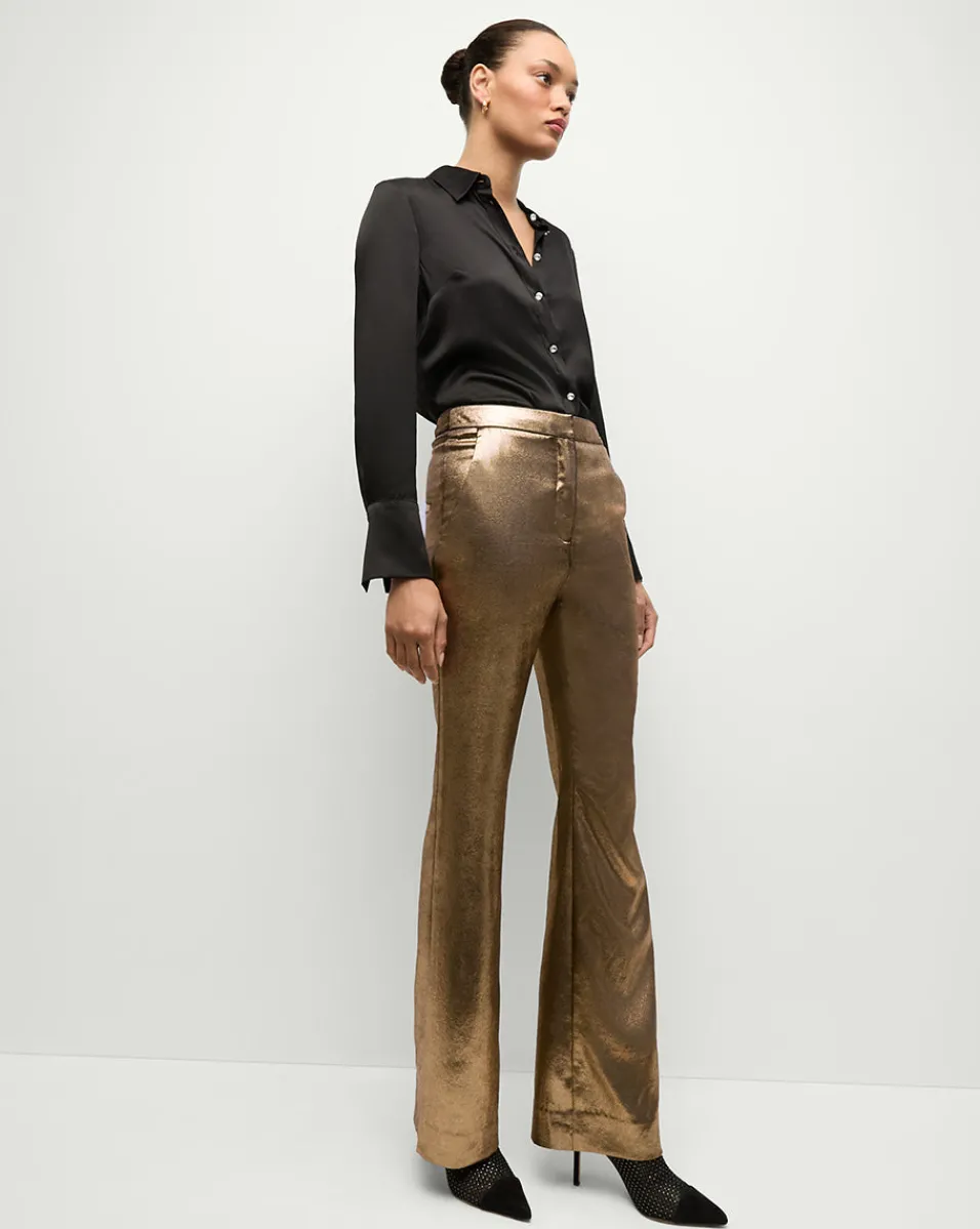Gracie Pant in Vintage Gold x Poppy Delevingne>Veronica Beard Best