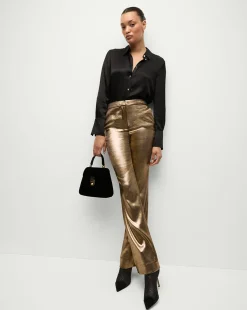 Gracie Pant in Vintage Gold x Poppy Delevingne><noscript><img width=