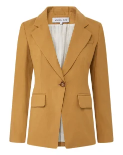 Hayward Khaki Linen Jacket | Relaxed Fit><noscript><img width=