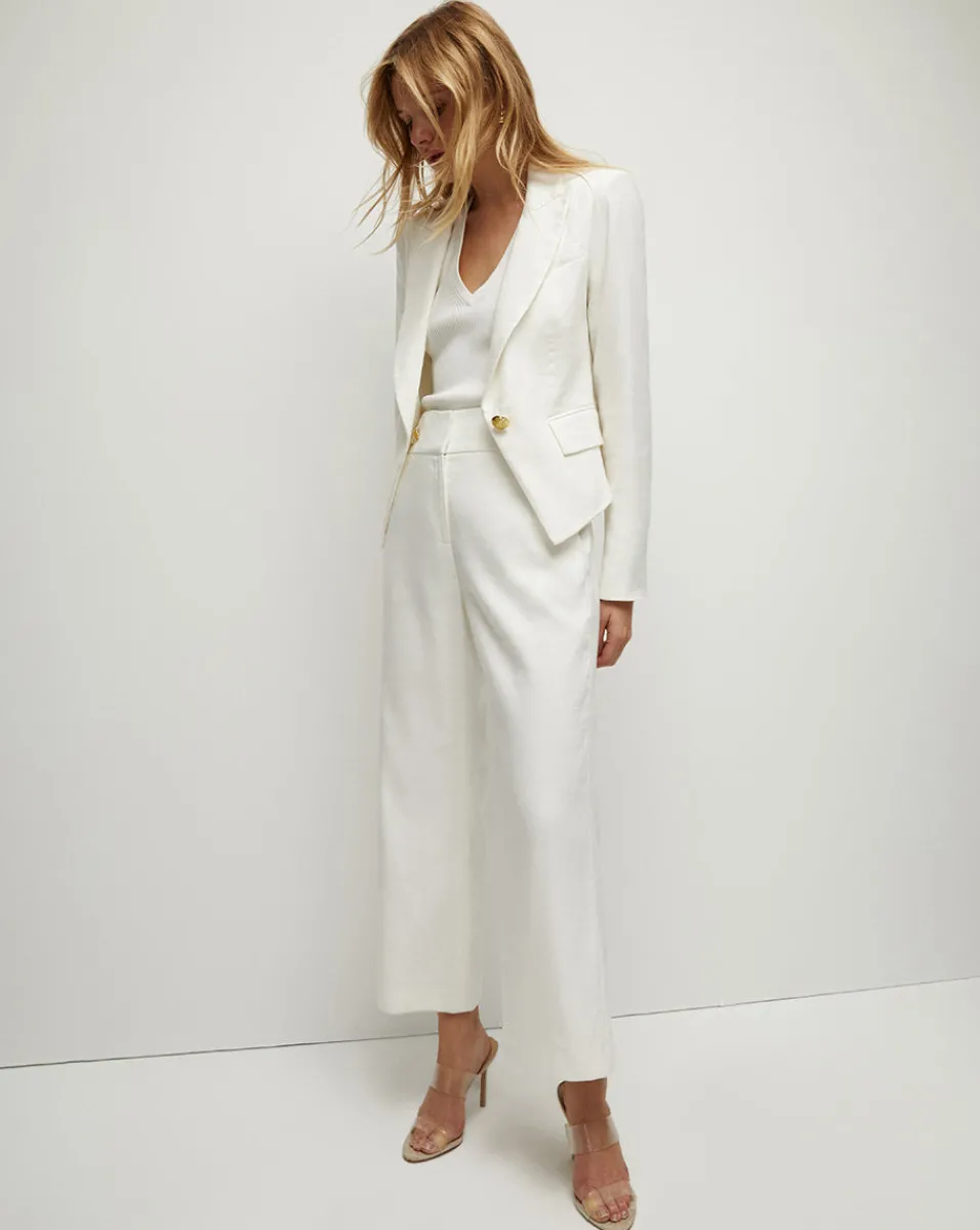 Hosanna Linen Dickey Jacket in>Veronica Beard Online